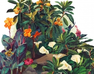 植物图案壁纸壁布-ID:5825088