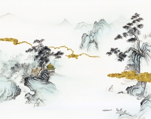 中式新中式壁纸壁画-ID:271129657