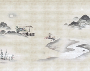 中式新中式壁纸壁画-ID:904309037