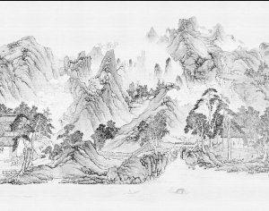 中式新中式壁纸壁画-ID:979984054