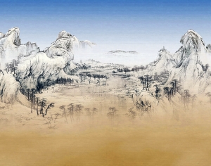 中式新中式壁纸壁画-ID:188879979