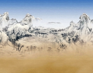 中式新中式壁纸壁画-ID:5833522