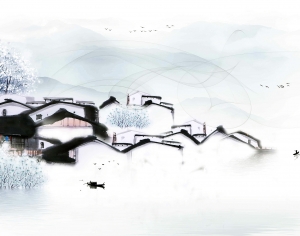 新中式壁纸壁画-ID:478439348