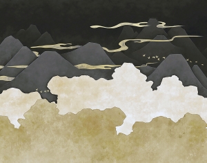 新中式壁纸壁画-ID:828069938
