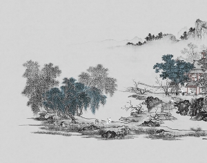 新中式壁纸壁画-ID:986196995