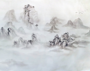 新中式壁纸壁画-ID:344331983