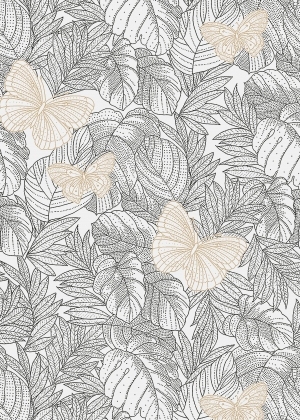 ModernAnimal And Plant Pattern Wallpaper