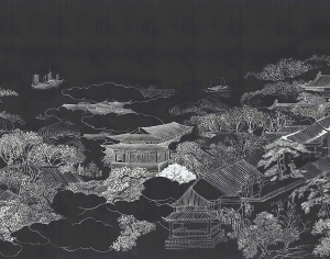 中式新中式壁纸壁画-ID:787127027