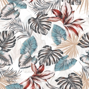 ModernAnimal And Plant Pattern Wallpaper