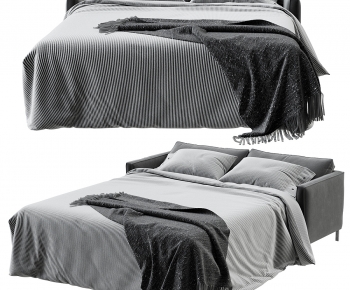 Modern Double Bed-ID:956801895