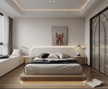 Modern Wabi-sabi Style Bedroom-ID:226838116