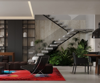 Modern A Living Room-ID:499057056