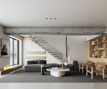 Modern A Living Room-ID:747411019
