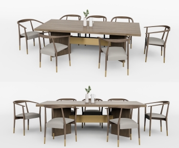New Chinese Style Dining Table And Chairs-ID:664610916