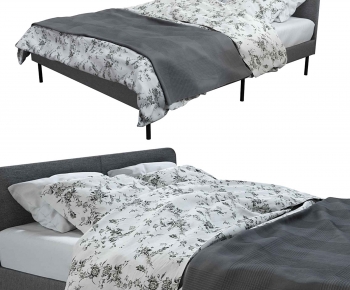 Modern Double Bed-ID:300601017