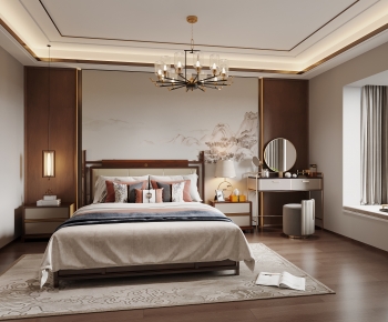 New Chinese Style Bedroom-ID:420288093