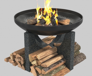 Modern Fireplace-ID:970985897