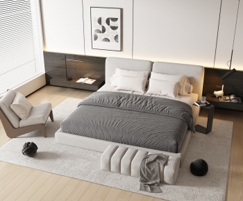 Modern Double Bed-ID:504326112