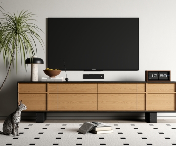 Modern Wabi-sabi Style TV Cabinet-ID:397281894