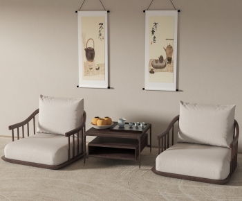 新中式茶桌椅组合-ID:488390934