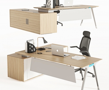 Modern Office Desk And Chair-ID:884937054