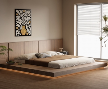 Wabi-sabi Style Bedroom-ID:734093903