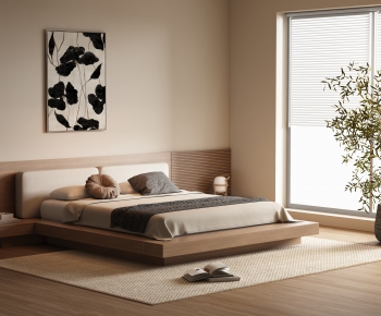 Wabi-sabi Style Bedroom-ID:706038004