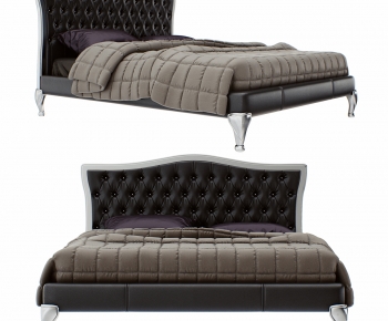 Simple European Style Double Bed-ID:489299062