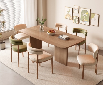 Modern Dining Table And Chairs-ID:893954041