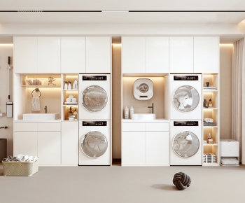 Modern Laundry Cabinet-ID:388538892