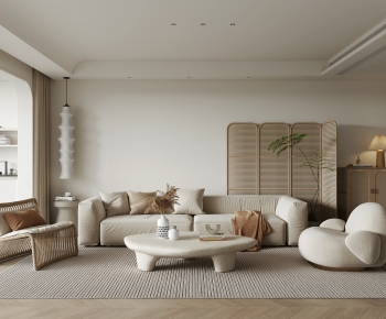 Wabi-sabi Style A Living Room-ID:433053023