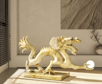 新中式龙雕塑摆件-ID:176552062