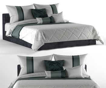 Modern Double Bed-ID:613900902