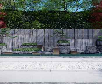 New Chinese Style Landscape Wall-ID:885689028