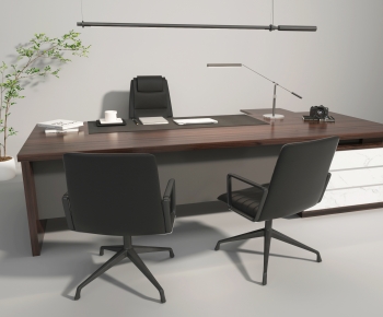 Modern Office Desk And Chair-ID:327431924
