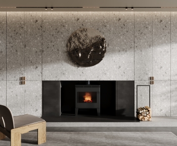 Modern Fireplace-ID:550297028