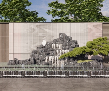 New Chinese Style Landscape Wall-ID:825378893