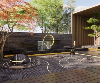 New Chinese Style Courtyard/landscape-ID:491245991