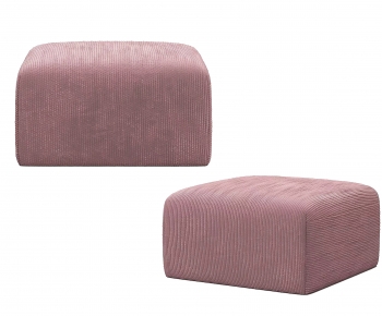 北欧粉色沙发矮凳-ID:667119983