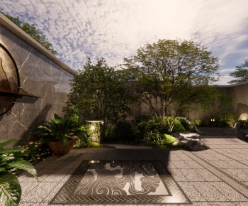New Chinese Style Courtyard/landscape-ID:369853026