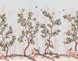 中式花鸟壁纸壁画-ID:5832137
