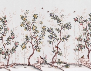 中式花鸟壁纸壁画-ID:5832138