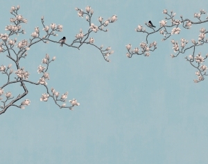 中式花鸟壁纸壁画-ID:5832148