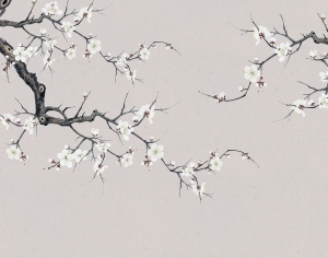 中式花鸟壁纸壁画-ID:5832197