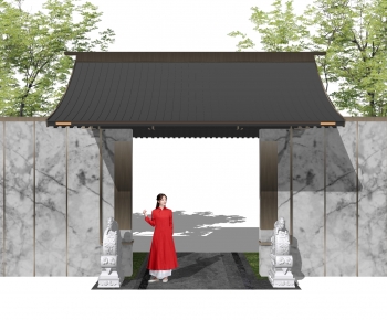New Chinese Style Building Component-ID:308233983