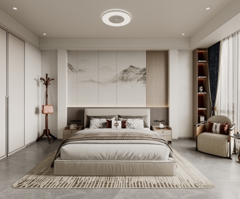 New Chinese Style Bedroom-ID:293169981