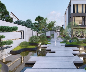 New Chinese Style Courtyard/landscape-ID:545749727