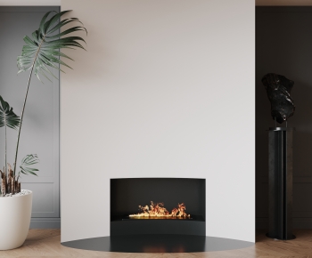 Wabi-sabi Style Fireplace-ID:910994057
