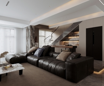Modern A Living Room-ID:967302088