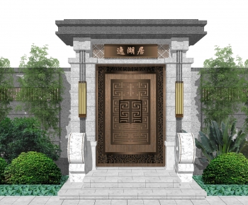New Chinese Style Building Component-ID:335220108
